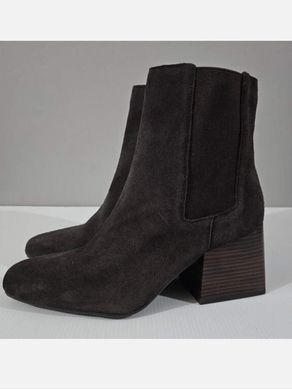 Blondo Scarlette Ankle Boot Womens 11 Brown Suede Waterproof Block Heel NEW